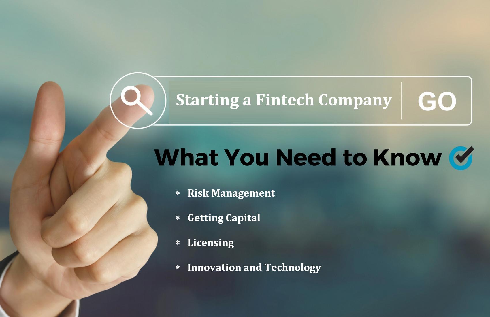 things to know before starting a fintech company